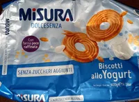 Misura dolcesenza biscuits prepared with yogurt