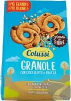 Granole con cioccolato e frutta