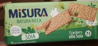 Crackers with soia