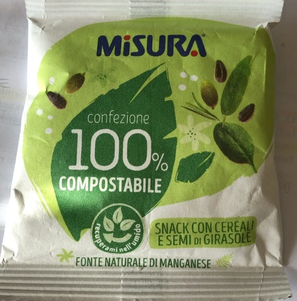 Snack con cereali e semi di girasole