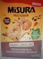 Biscotti multigrain grano saraceno cioccolato e mandorle
