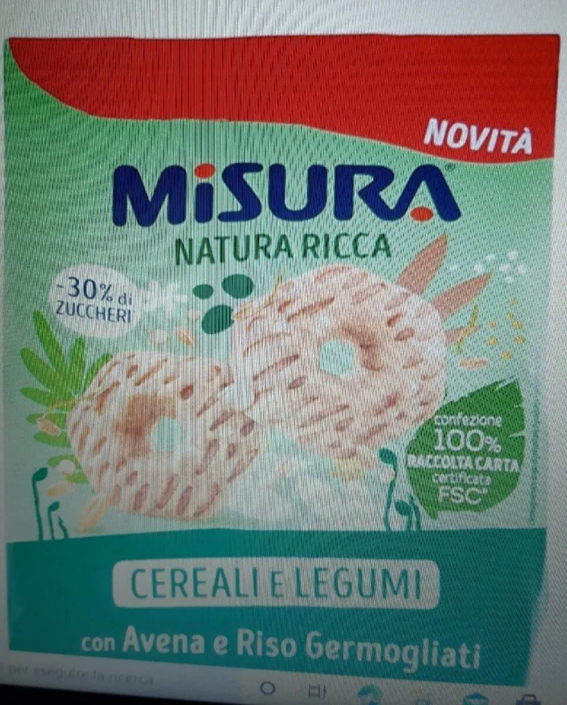 Biscotti cereali e legumi con avena e riso