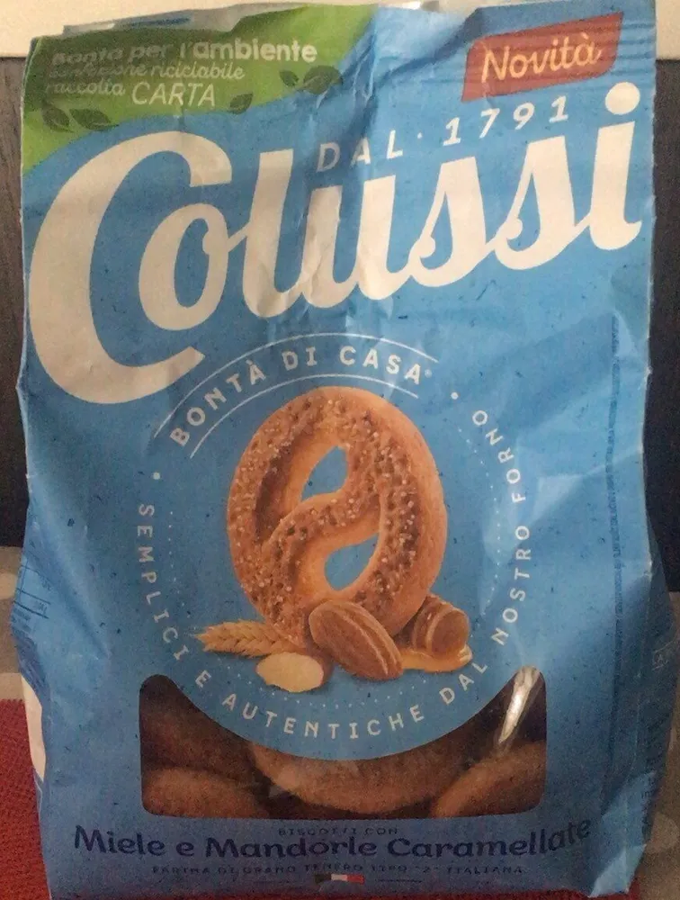 Biscotti con miele e mandorle caramellate