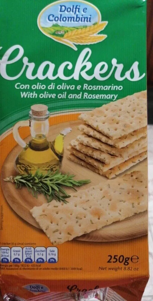 Crackers Con olio di oliva e Rosmarino