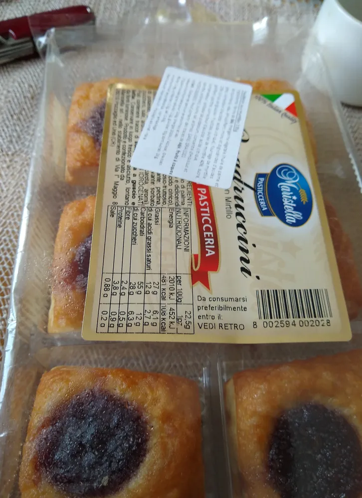 feuilletés aux myrtilles
