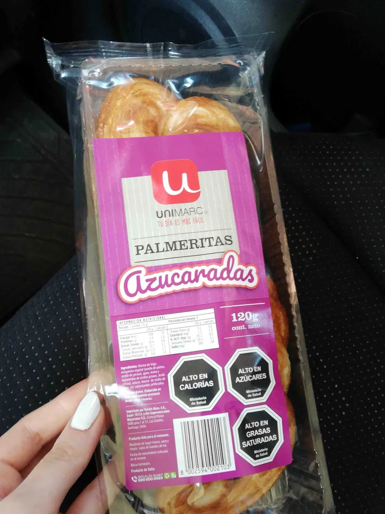 Palmeritas azucarada unimarc