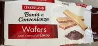 Wafers con crema al cacao