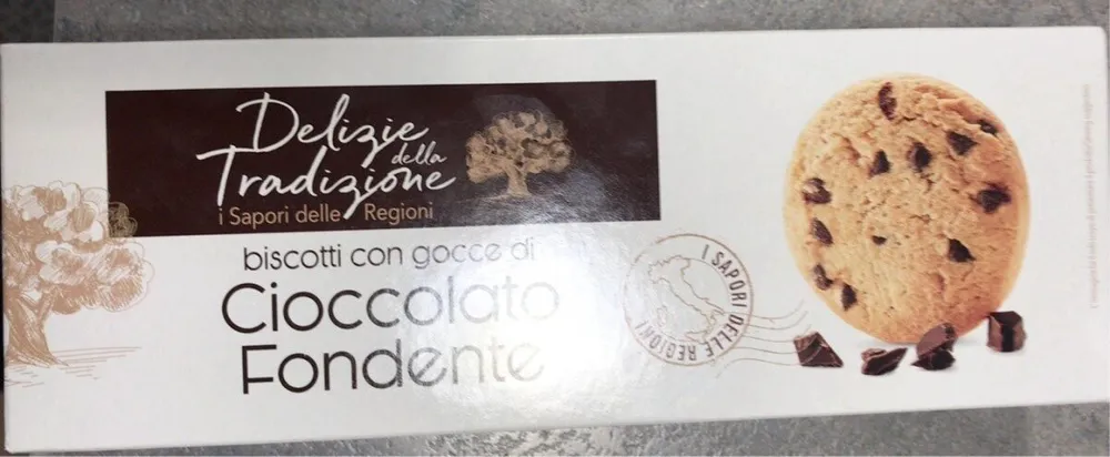 Biscotti con gocce di cioccolato fondente