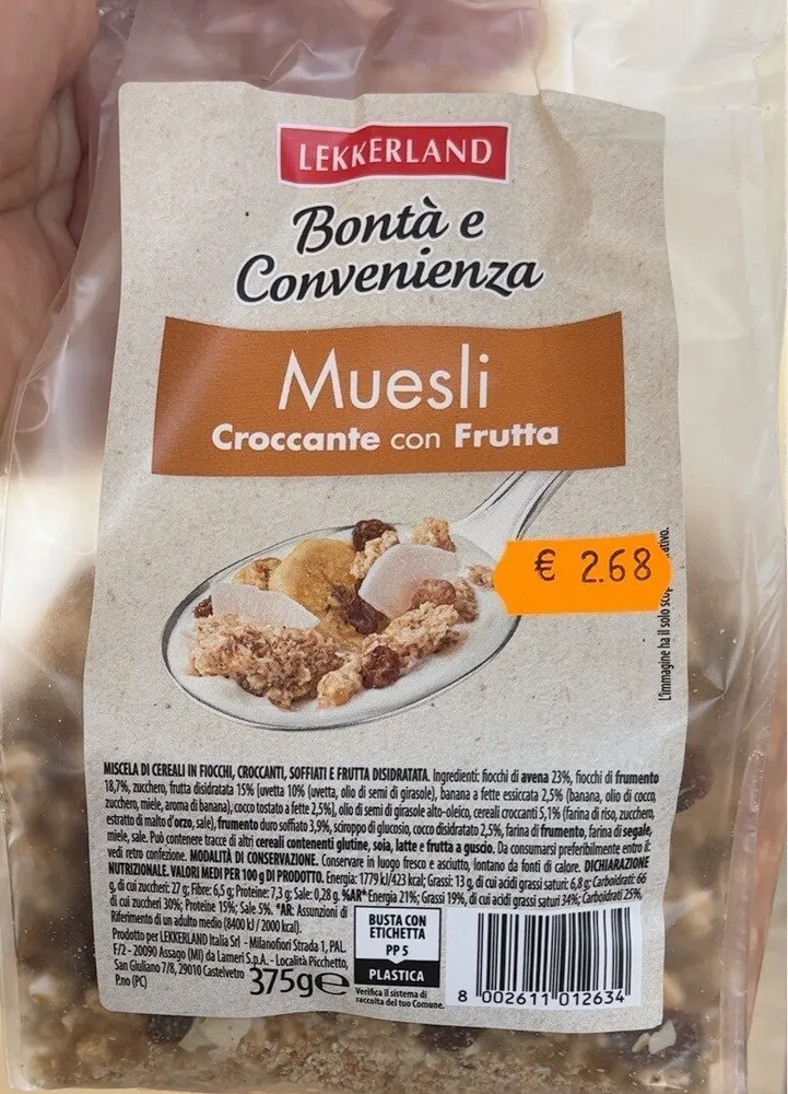 Muesli Ceiccante con frutta