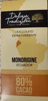Cioccolato extra fondente Monorigine Ecuador 80%
