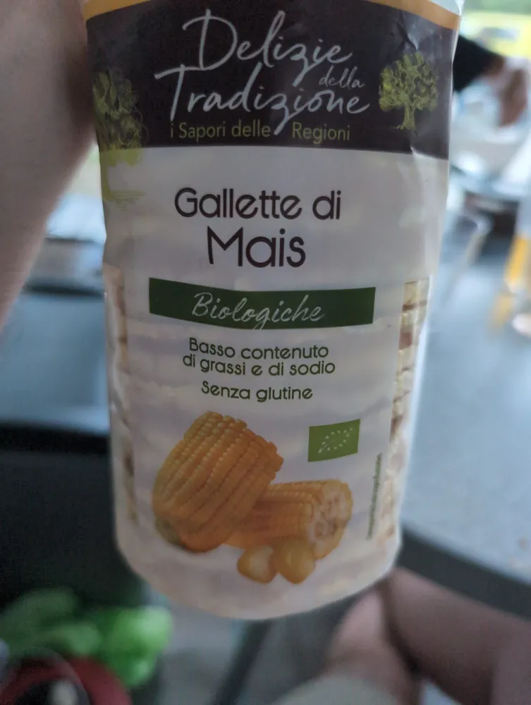 Gallette di mais biologiche