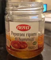 Peperoni ripieni di hummus