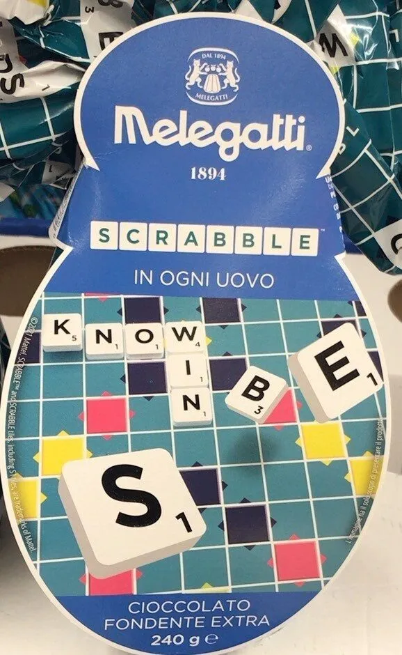 Uovo fondente Scrabble
