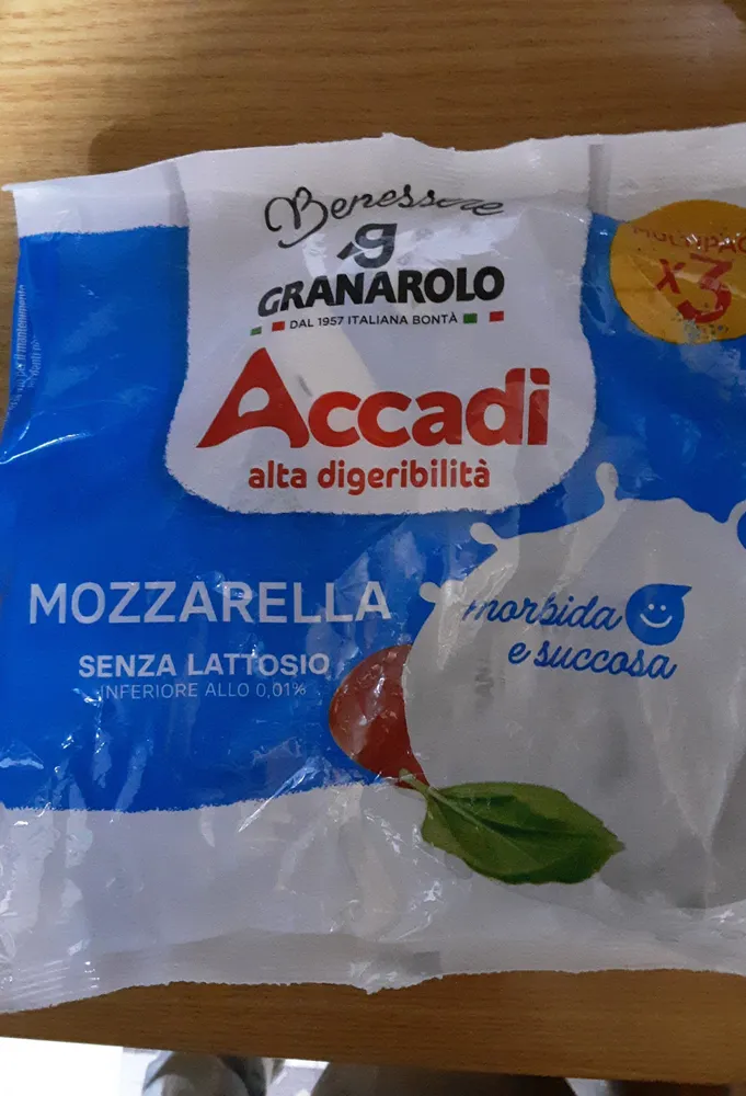 Mozzarella senza lattosio