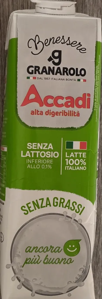 Latte Accadì scremato alta digeribilità