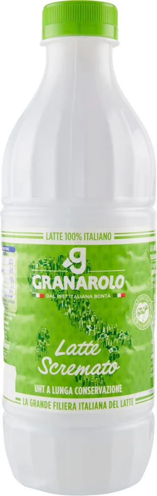 Latte scremato uht a lunga conservazione