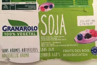 Yaourt soja fruits des bois