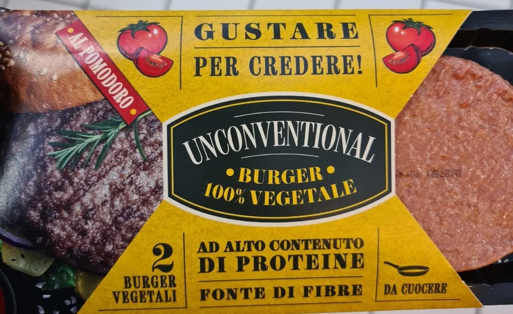 Burger vegetale al pomodoro