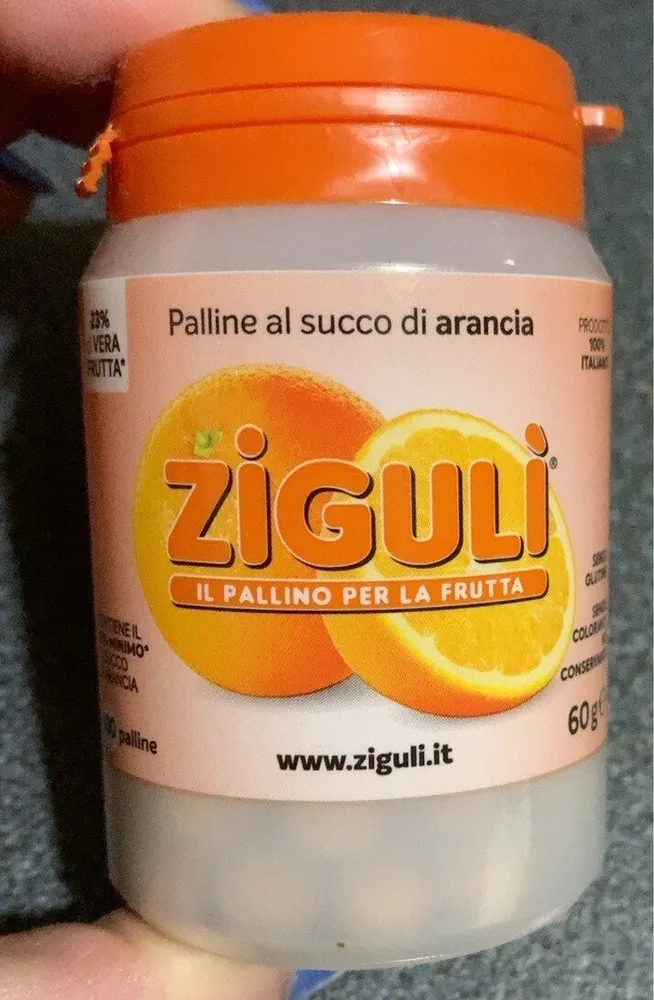 Palline al succo di arancia