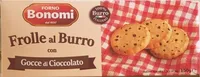 Frolle al burro con gocce di cioccolato