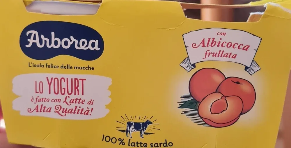 Yogurt Intero con Albicocca Frullata