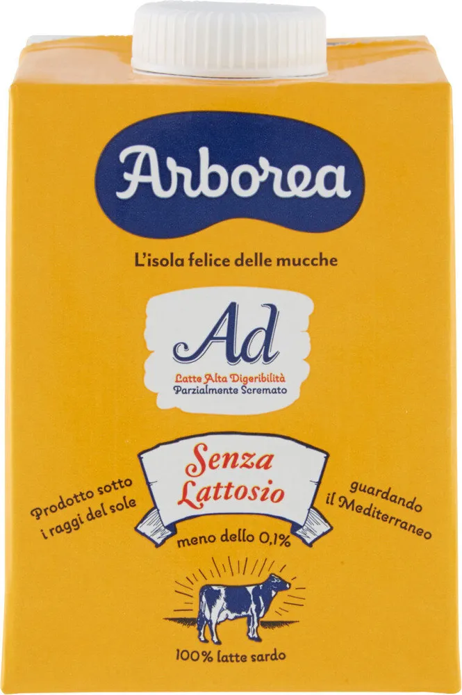 latte parzialmente scremato senza lattosio