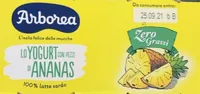 Yogurt con ananas zero grassi