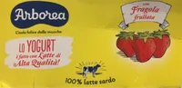 Yogurt con fragola frullata