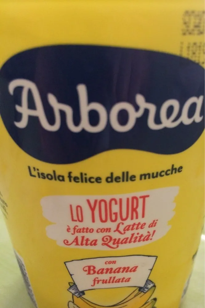 Yogurt banana frullata