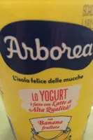 Yogurt banana frullata