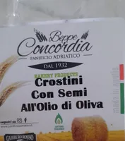 Crostini con semi all'olio di oliva