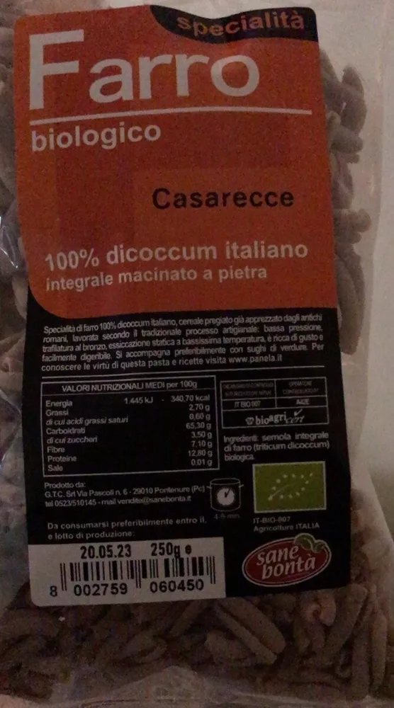 Farro biologico