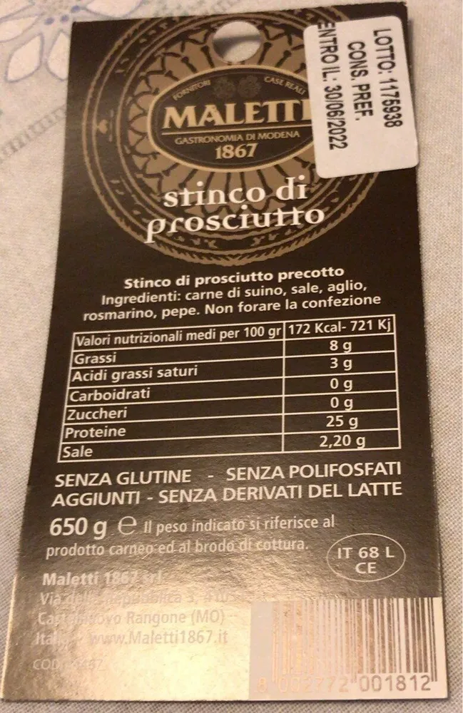 Stinco di prosciutto