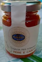 Salsa per formaggi pere e carote