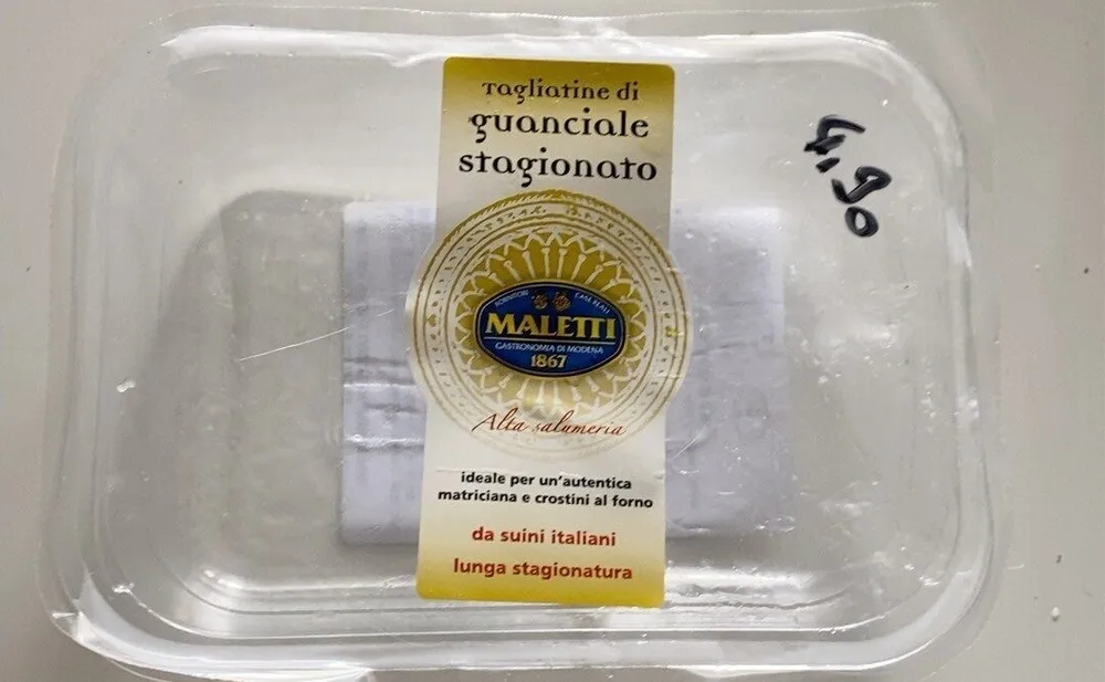 tagliatine di guanciale stagionato
