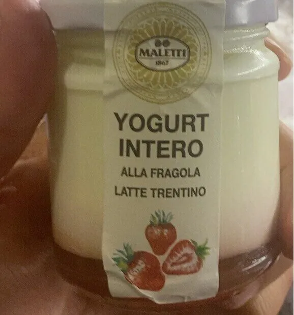 Yogurt intero alla fragola latte trentino