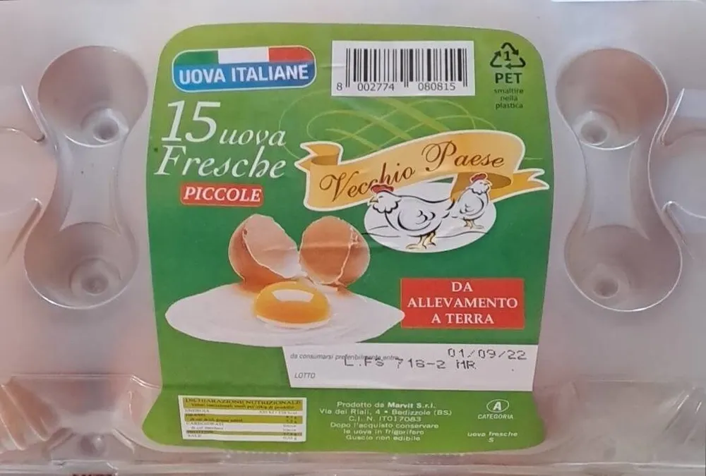 15 Uova Fresche Piccole