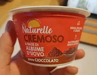 Cremoso a base di albume d'uovo gusto cioccolato