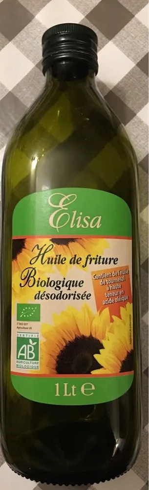 Huile de friture biologique désodorisée