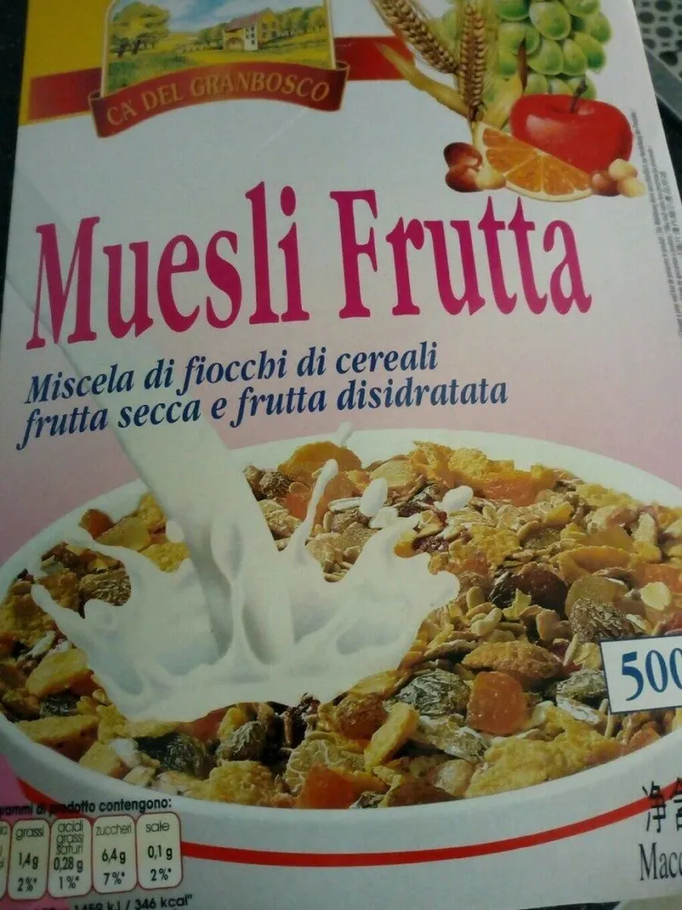Muesli Frutta - Miscela di fiocchi di cereali e frutta secca
