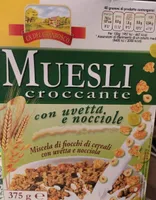Muesli croccante con uvetta e nocciole