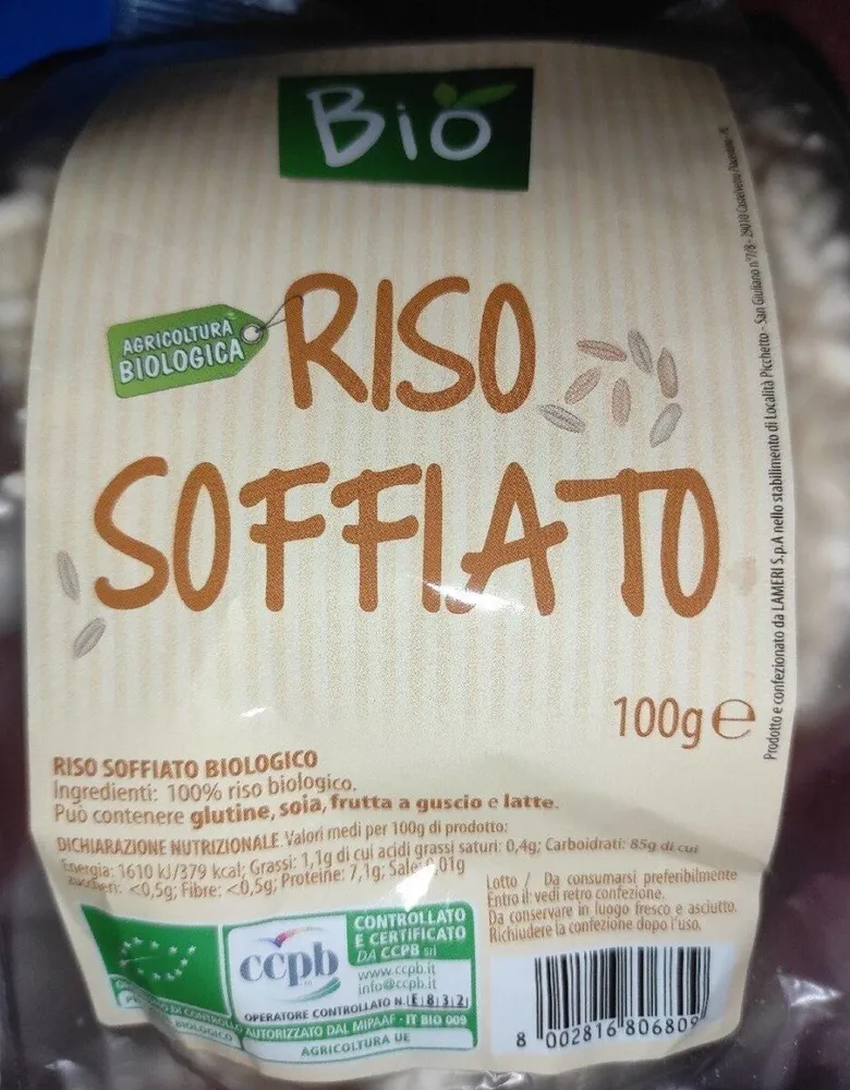 Riso soffiato bio