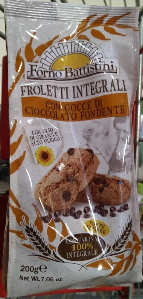 Frolletti Integrali con gocce di cioccolato fondente