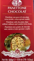 Panettone aux pépites de chocolat emballé main