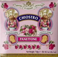 Panettone avec raisins secs et fruits confits