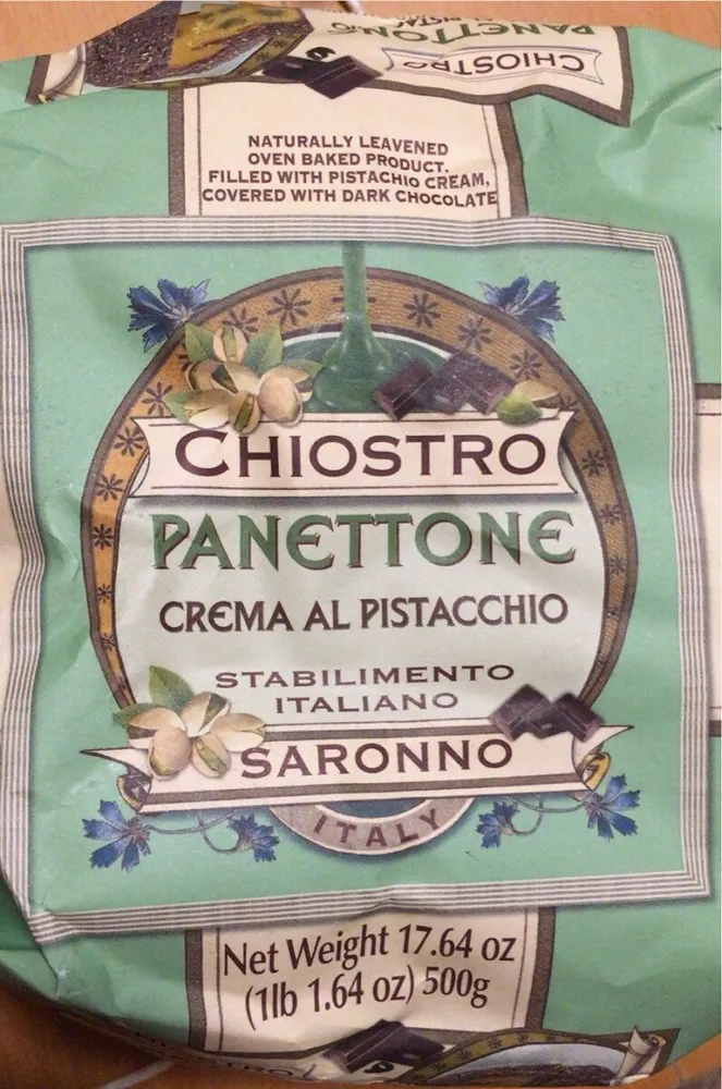 Panettone crema al pistacchio