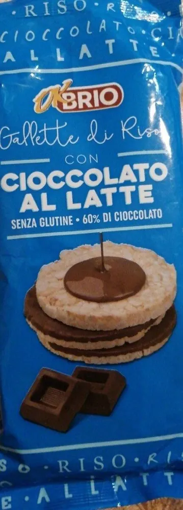 Gallette di riso con cioccolato al latte