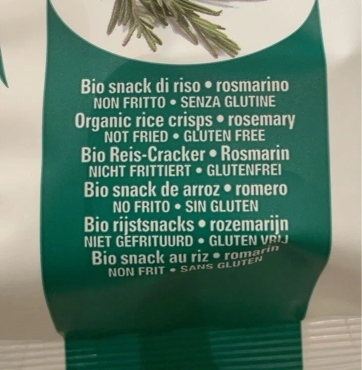 Bio rice chips