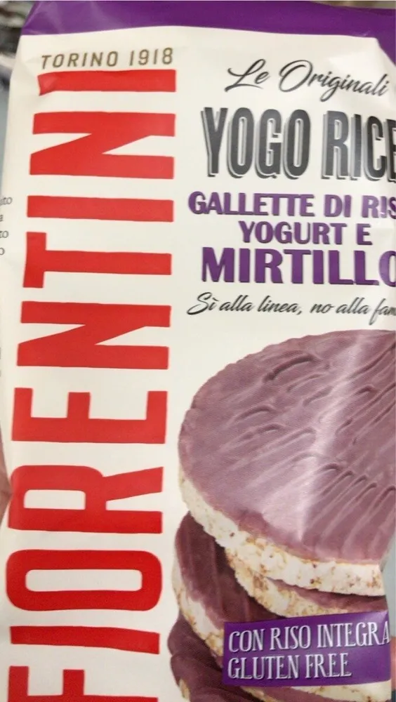 Gallette di riso yogurt e mirtillo