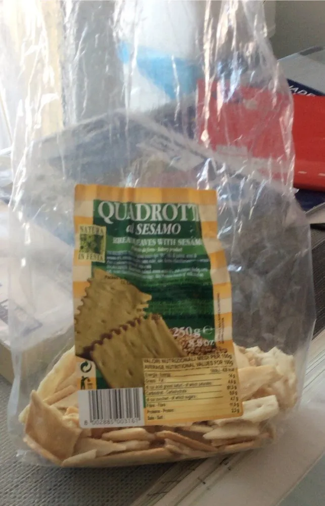Quadrotti al sesamo